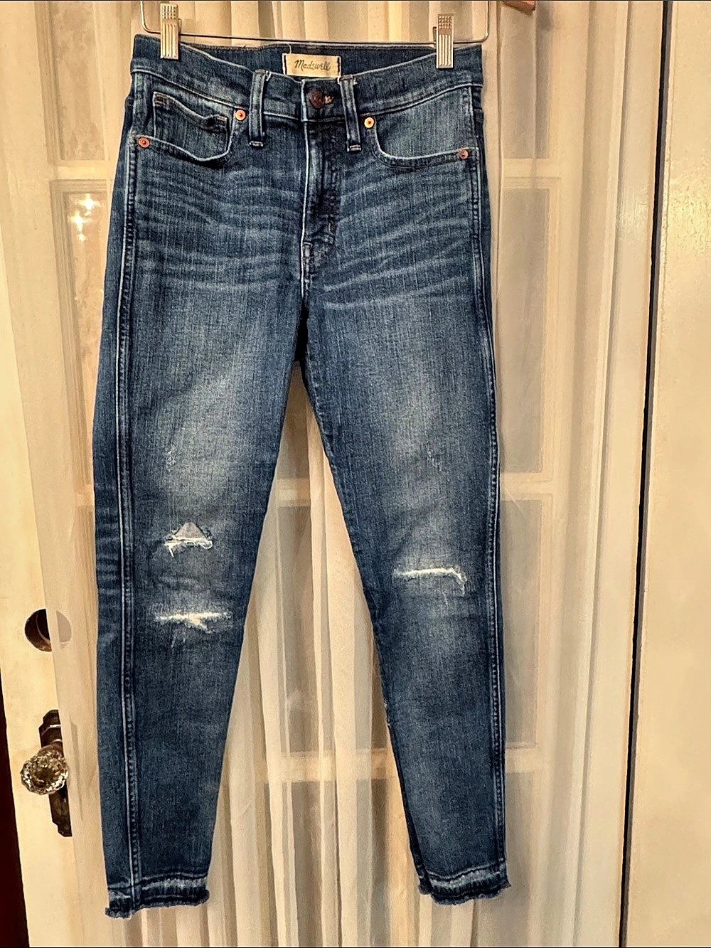 Madewell 9" High-Rise Skinny Jeans Blue Waist 27